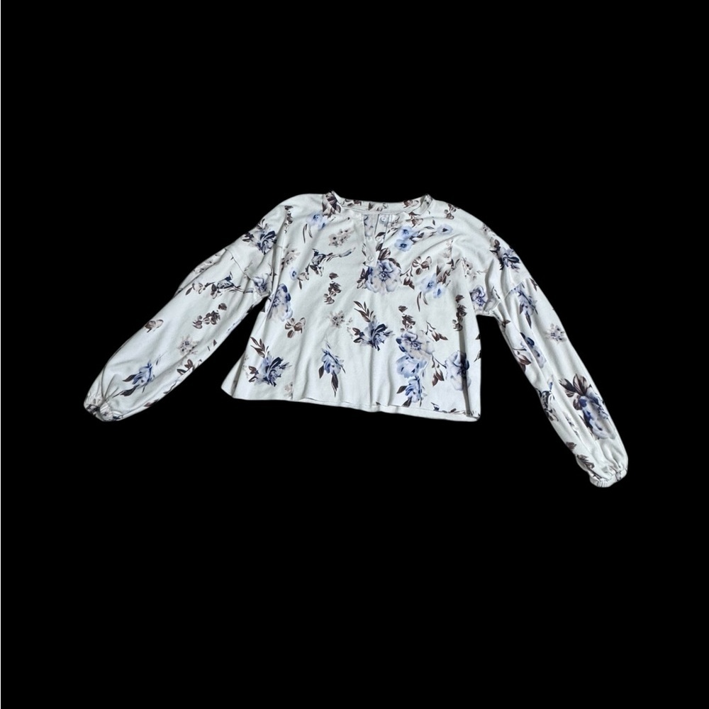 Elegant Floral Long Sleeve Pajama set